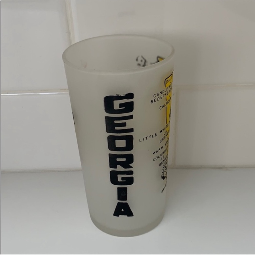 Hazel Atlas Vintage Georgia State Souvenir Glass